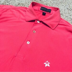 Peter Millar Summer Comfort Polo Shirt Men's Pink Striped
